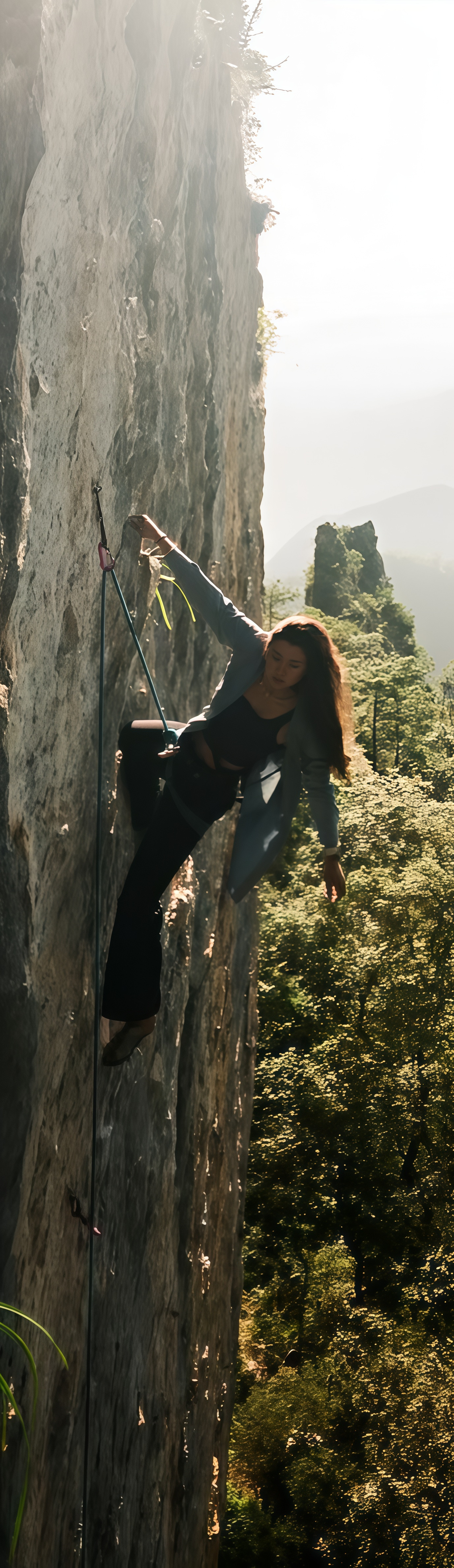 Правое фото скалолаз